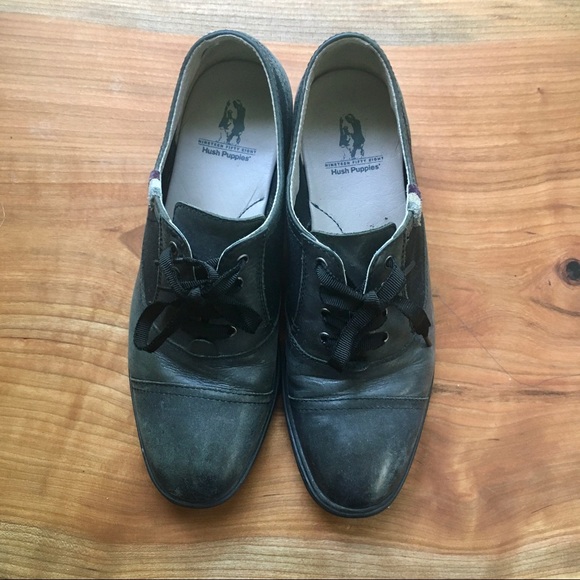 Black lace up flats - Picture 1 of 7